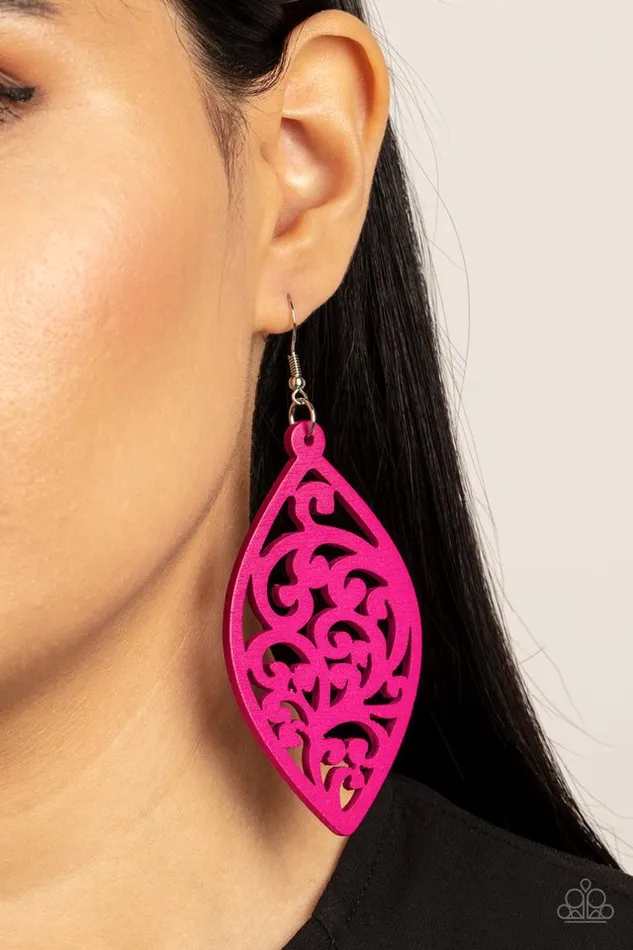 Paparazzi Jewelry Earrings Paparazzi Earring Coral Garden Pink