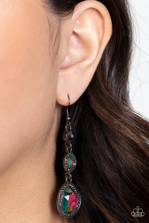 Paparazzi Jewelry Earrings Paparazzi Earring Dripping SelfConfidence Multi