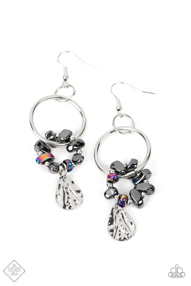 Paparazzi Jewelry Earrings Paparazzi Earring Fossil Flair Multi