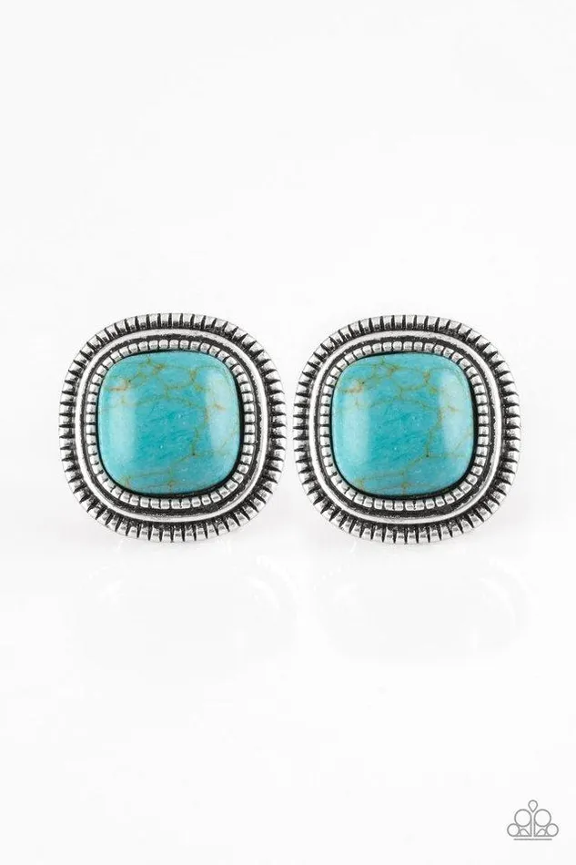 Paparazzi Jewelry Earrings Paparazzi Earring FRONTIERRunner Blue