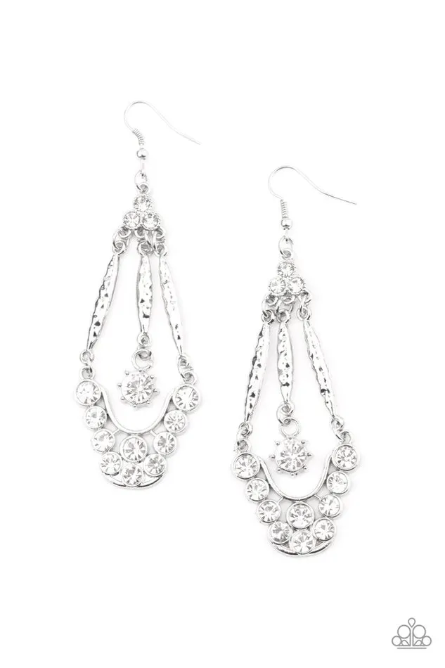 Paparazzi Jewelry Earrings Paparazzi Earring HighRanking Radiance White Paparazzi Jewelry Earrings Paparazzi Earring HighRanking Radiance White