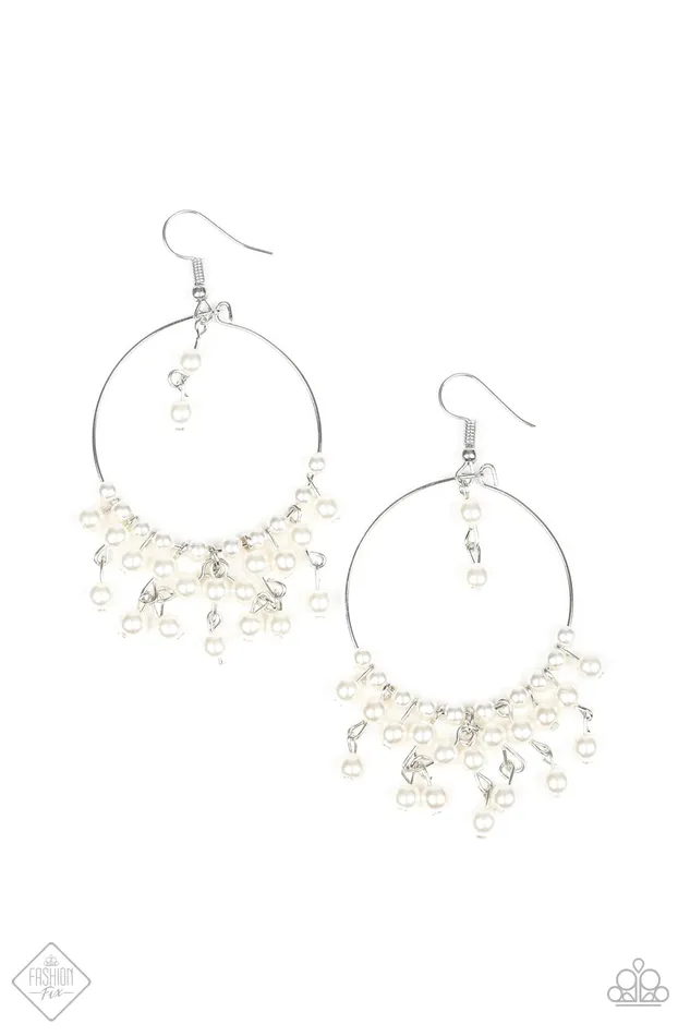 Paparazzi Jewelry Earrings Paparazzi Earring Now On Broadway White