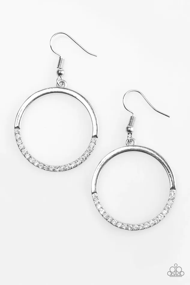 Paparazzi Jewelry Earrings Paparazzi Earring Sip Sip Hooray White