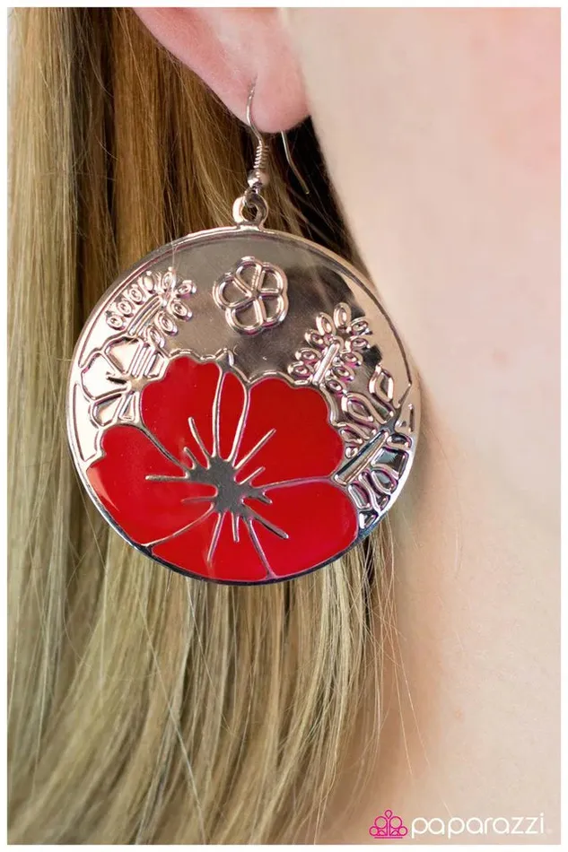 Paparazzi Jewelry Earrings Paparazzi Earring Welcome to Paradise Red