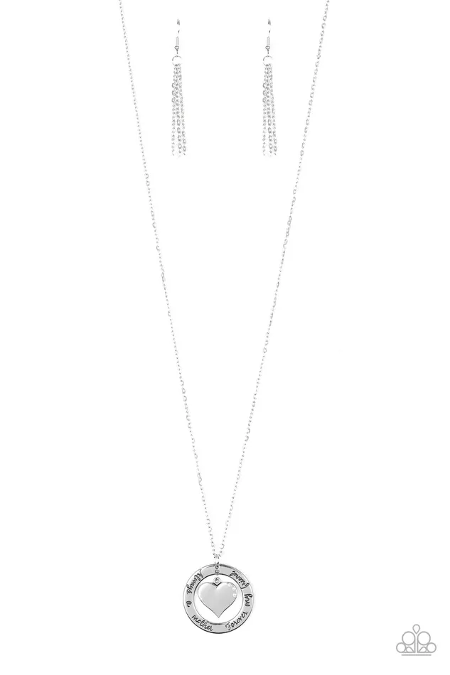 Paparazzi Jewelry Necklaces Paparazzi Necklace Always A Mother Forever My Friend White