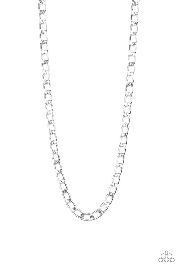 Paparazzi Jewelry Necklaces Paparazzi Necklace Big Win Silver Paparazzi Jewelry Necklaces Paparazzi Necklace Big Win Silver