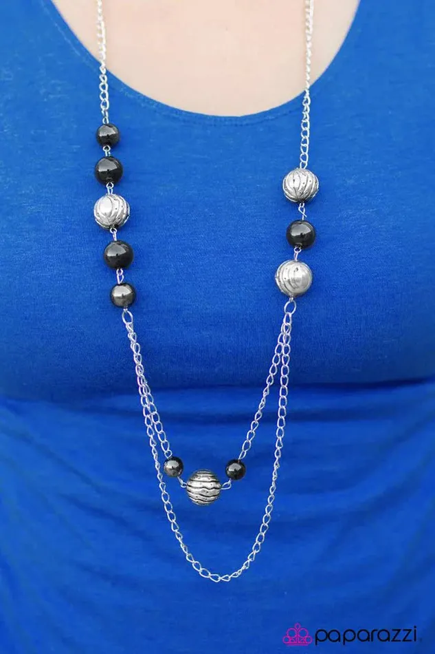 Paparazzi Jewelry Necklaces Paparazzi Necklace Carpe Diem Black