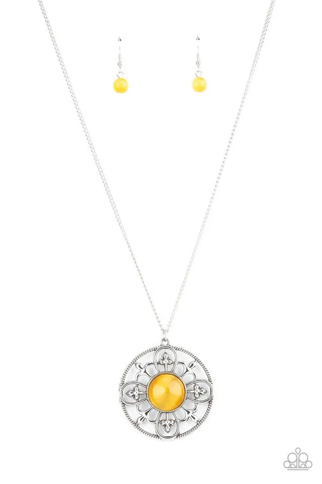 Paparazzi Jewelry Necklaces Paparazzi Necklace Celestial Compass Yellow Paparazzi Jewelry Necklaces Paparazzi Necklace Celestial Compass Yellow