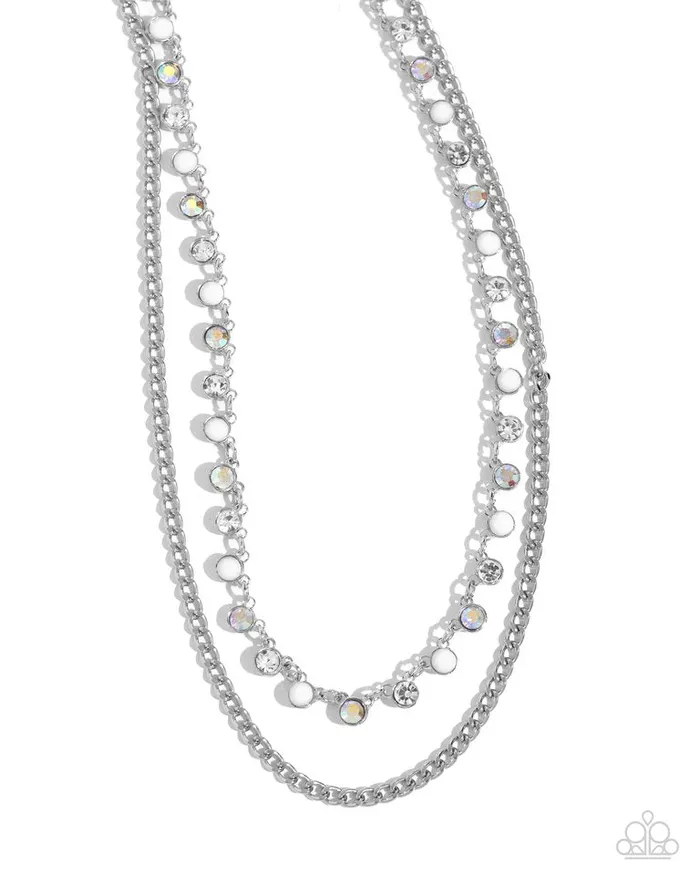 Paparazzi Jewelry Necklaces Paparazzi Necklace Delicate Dame White Paparazzi Jewelry Necklaces Paparazzi Necklace Delicate Dame White