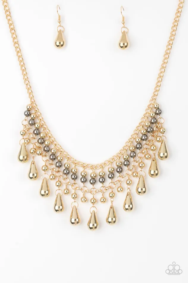 Paparazzi Jewelry Necklaces Paparazzi Necklace Dont Forget To BOSS Gold