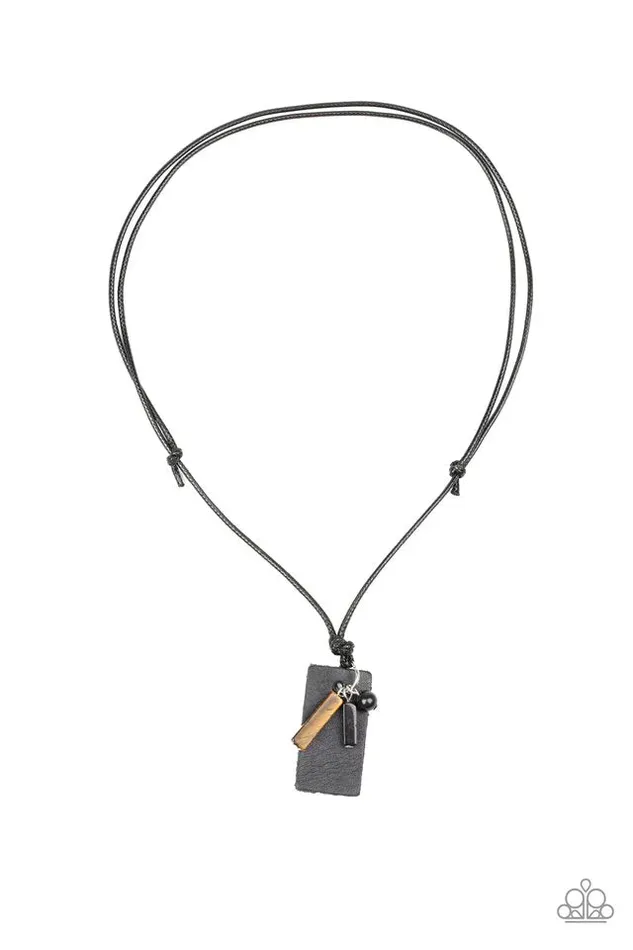 Paparazzi Jewelry Necklaces Paparazzi Necklace Explorer Edge Black