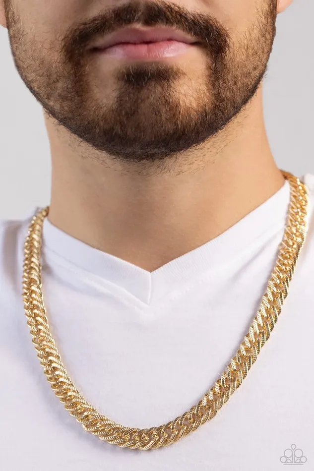 Paparazzi Jewelry Necklaces Paparazzi Necklace In The END ZONE Gold