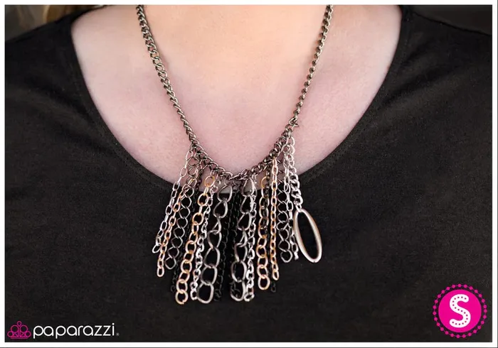 Paparazzi Jewelry Necklaces Paparazzi Necklace Industrial Infatuation Black