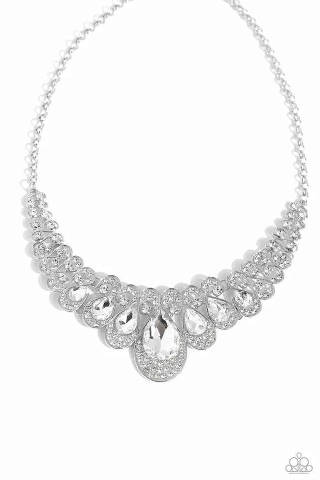 Paparazzi Jewelry Necklaces Paparazzi Necklace Infinite Idol White
