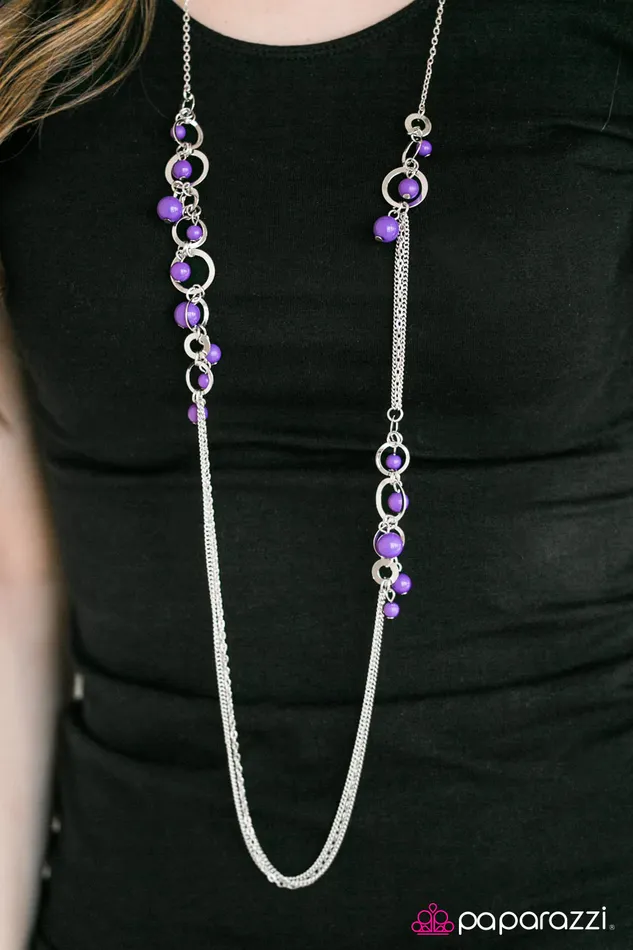 Paparazzi Jewelry Necklaces Paparazzi Necklace Its Summer Somewhere Purple