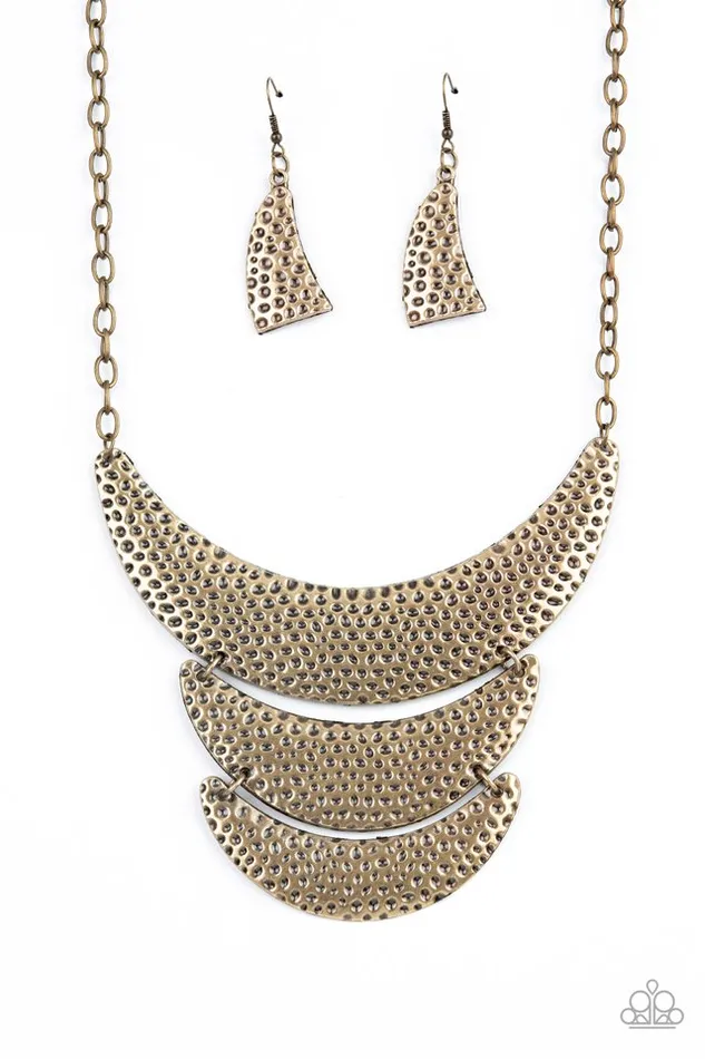 Paparazzi Jewelry Necklaces Paparazzi Necklace Moonwalk Magic Brass Paparazzi Jewelry Necklaces Paparazzi Necklace Moonwalk Magic Brass