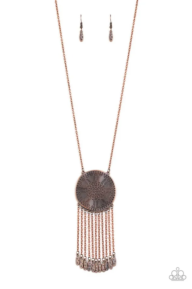 Paparazzi Jewelry Necklaces Paparazzi Necklace Natures Melody Copper