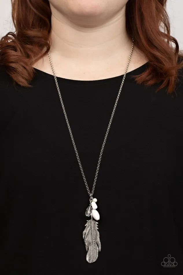 Paparazzi Jewelry Necklaces Paparazzi Necklace Off the FLOCK White