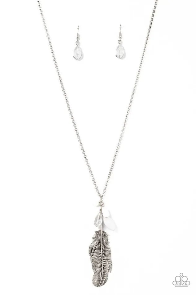 Paparazzi Jewelry Necklaces Paparazzi Necklace Off the FLOCK White Paparazzi Jewelry Necklaces Paparazzi Necklace Off the FLOCK White