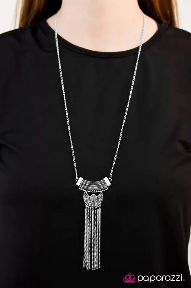 Paparazzi Jewelry Necklaces Paparazzi Necklace Panama Princess Silver