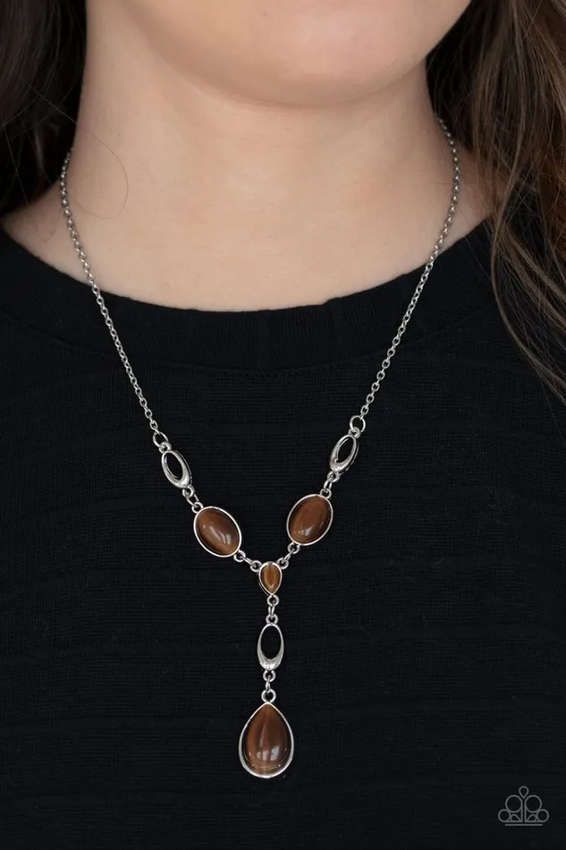 Paparazzi Jewelry Necklaces Paparazzi Necklace Ritzy Refinement Brown