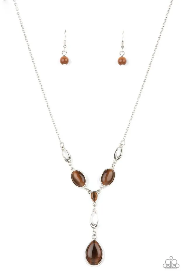 Paparazzi Jewelry Necklaces Paparazzi Necklace Ritzy Refinement Brown Paparazzi Jewelry Necklaces Paparazzi Necklace Ritzy Refinement Brown