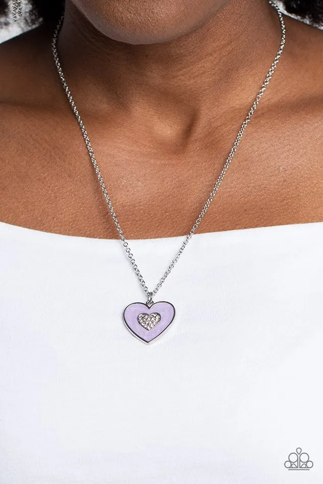 Paparazzi Jewelry Necklaces Paparazzi Necklace So This Is Love Purple
