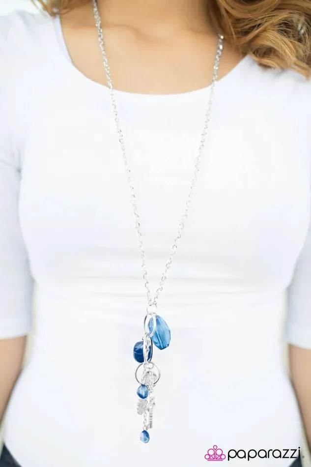 Paparazzi Jewelry Necklaces Paparazzi Necklace You Are My Sunshine Blue