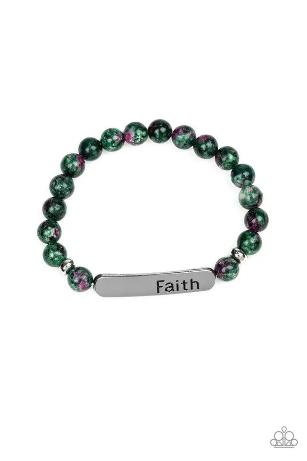 Paparazzi Jewelry Paparazzi Bracelet Faith In All Things Green Bracelets