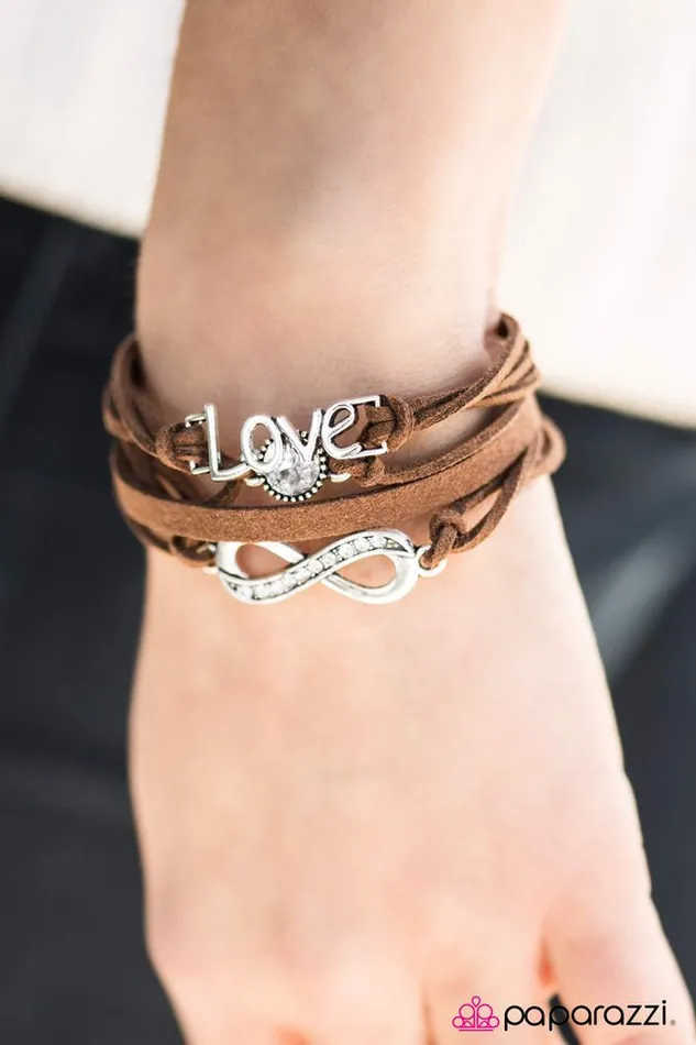 Paparazzi Jewelry Paparazzi Bracelet Infinitely Irresistible Brown Bracelets