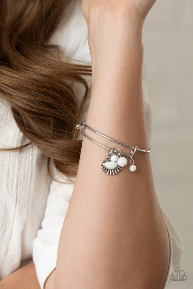 Paparazzi Jewelry Paparazzi Bracelet Mind Body and SOL White Bracelets
