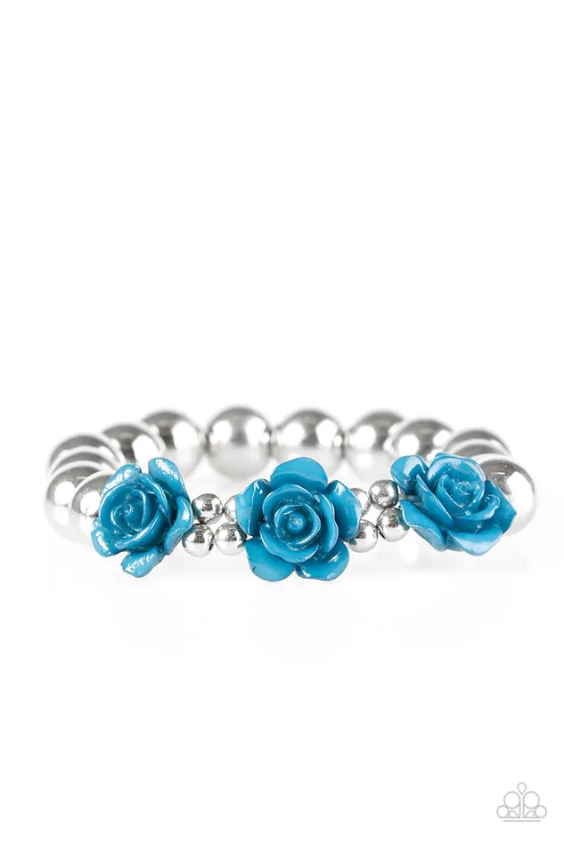 Paparazzi Jewelry Paparazzi Bracelet What A FLEURt Blue Bracelets