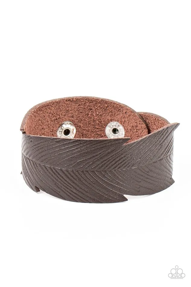 Paparazzi Jewelry Paparazzi Bracelet Whimsically Winging It Brown Bracelets