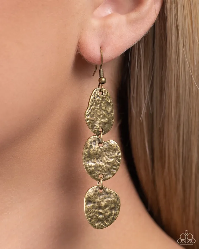 Paparazzi Jewelry Paparazzi Earring Ancient Archive Brass Earrings