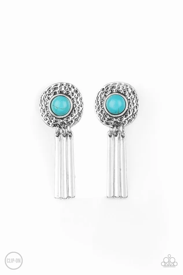 Paparazzi Jewelry Paparazzi Earring Desert Amulet Blue Earrings