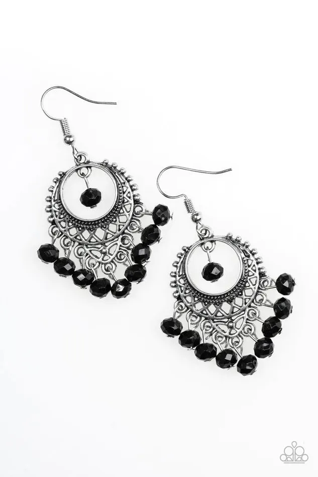 Paparazzi Jewelry Paparazzi Earring Meet Me In Paradise Black Earrings