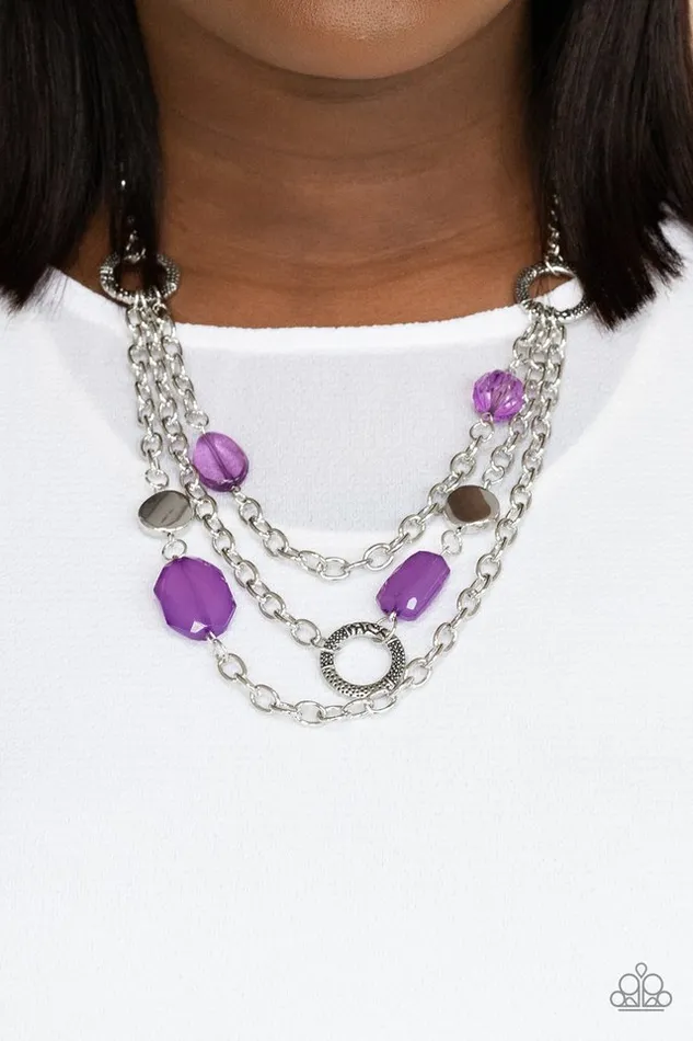 Paparazzi Jewelry Paparazzi Necklace Oceanside Spa Purple Necklaces