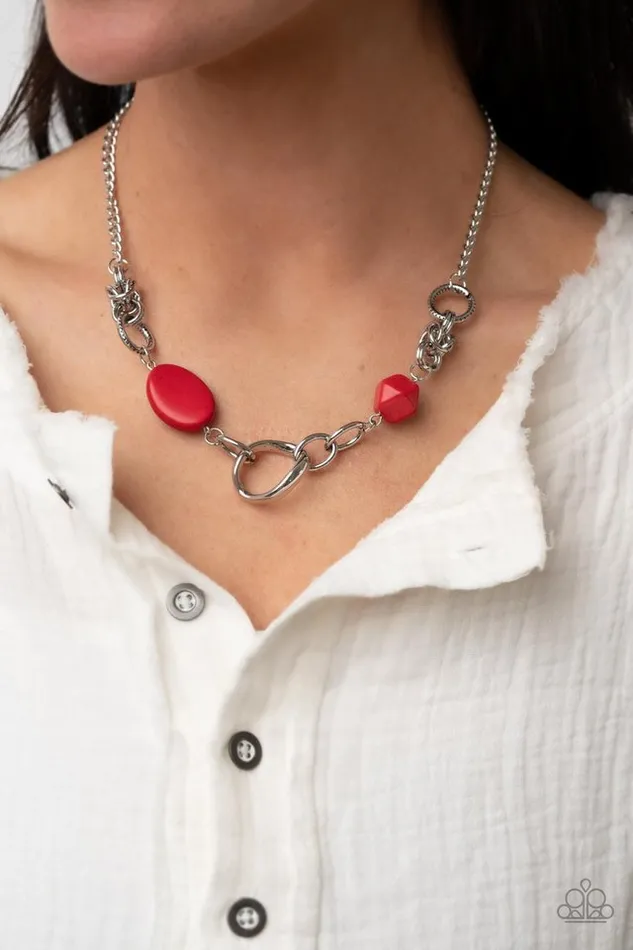 Paparazzi Jewelry Paparazzi Necklace Sonoran Solo Red Necklaces