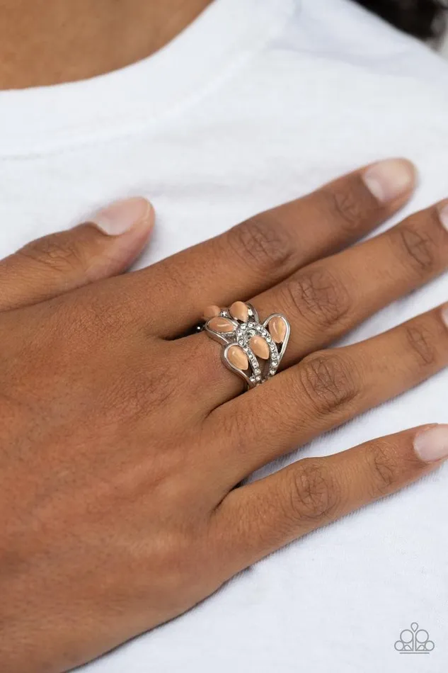 Paparazzi Jewelry Paparazzi Ring Cats Eye Cadence Orange Rings