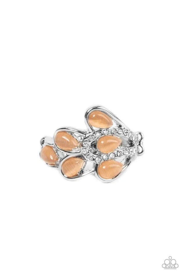 Paparazzi Jewelry Paparazzi Ring Cats Eye Cadence Orange Rings Paparazzi Jewelry Paparazzi Ring Cats Eye Cadence Orange Rings