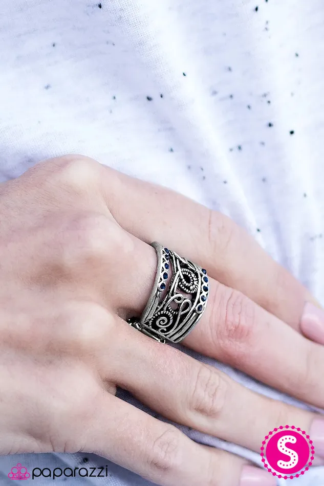 Paparazzi Jewelry Paparazzi Ring I Feel REFINED Blue Rings