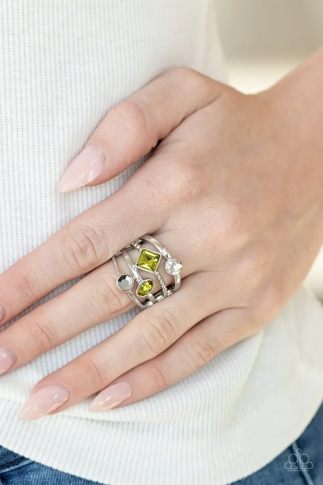 Paparazzi Jewelry Paparazzi Ring Urban Meditation Green Rings