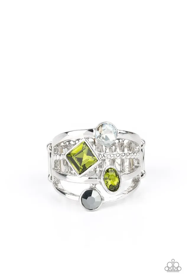 Paparazzi Jewelry Paparazzi Ring Urban Meditation Green Rings Paparazzi Jewelry Paparazzi Ring Urban Meditation Green Rings