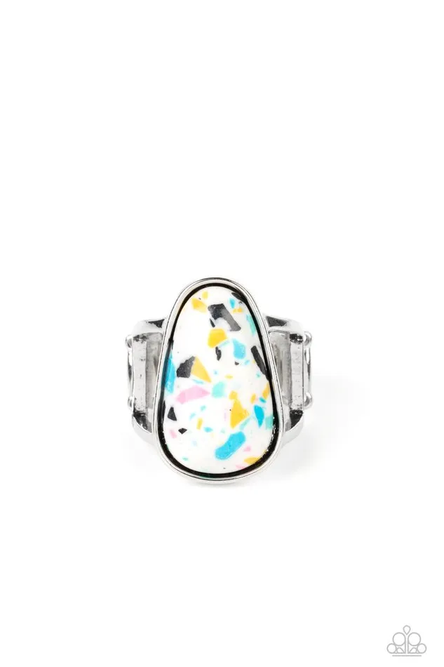 Paparazzi Jewelry Rings Paparazzi Ring Bodacious Babe White