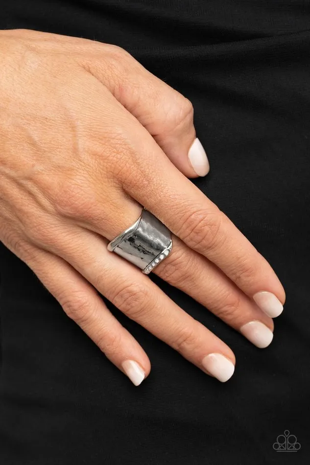 Paparazzi Jewelry Rings Paparazzi Ring Brilliantly Bordered White