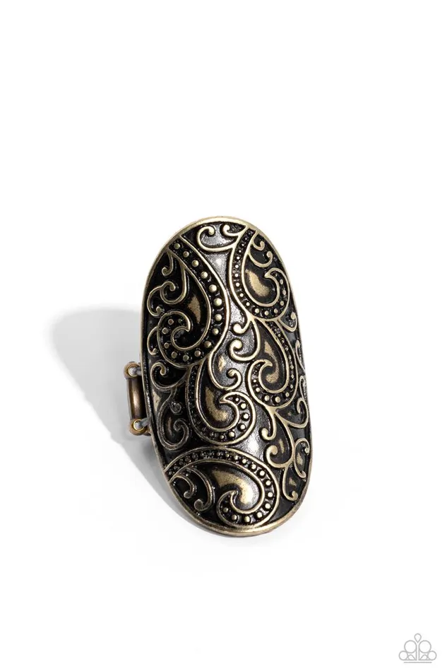 Paparazzi Jewelry Rings Paparazzi Ring PAISLEY for You Brass Paparazzi Jewelry Rings Paparazzi Ring PAISLEY for You Brass