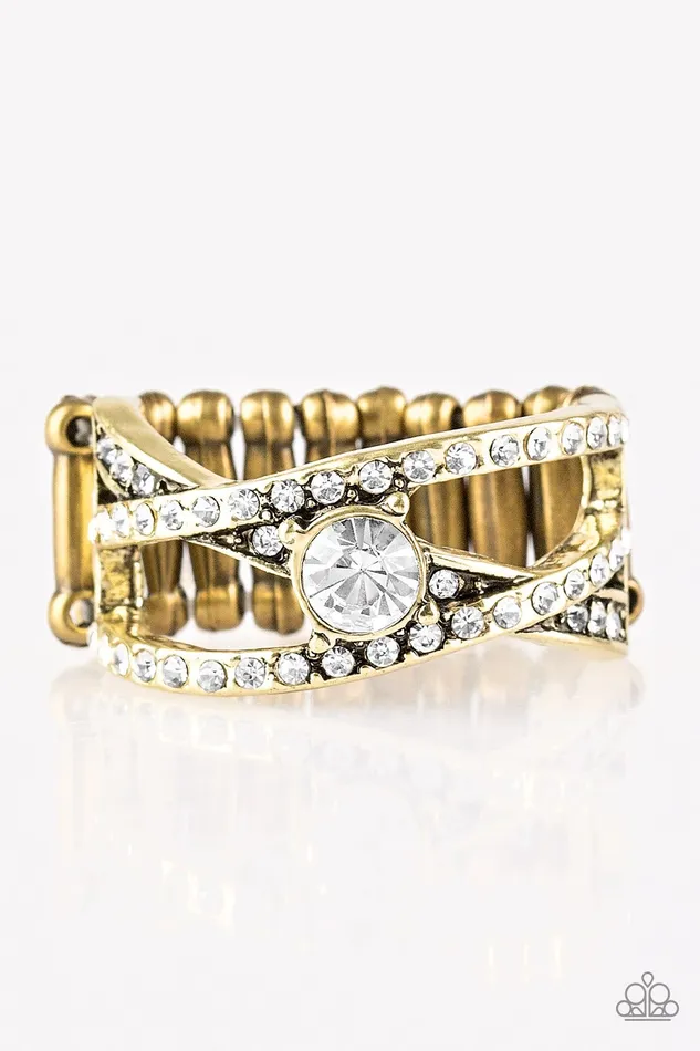 Paparazzi Jewelry Rings Paparazzi Ring Prepare To Be Dazzled Brass