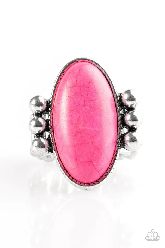 Paparazzi Jewelry Rings Paparazzi Ring Skipping SANDSTONES Pink