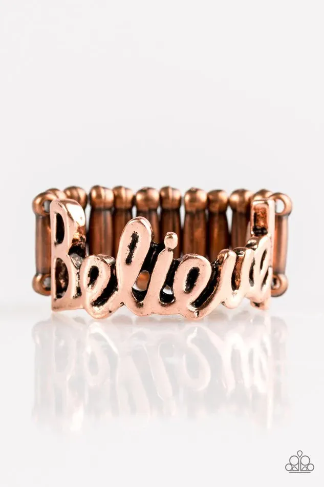 Paparazzi Jewelry Rings Paparazzi Ring When You Believe Copper