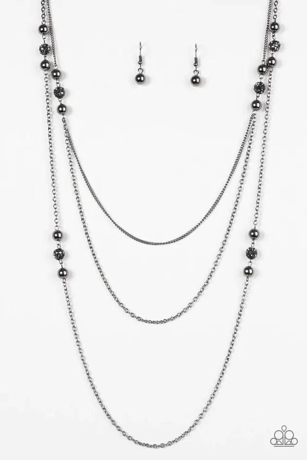 Paparazzi Necklace Be In The GLOW Black Paparazzi Jewelry Necklaces